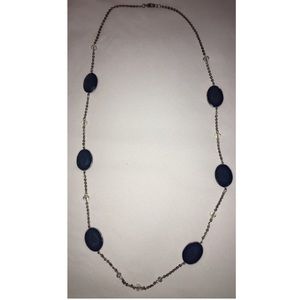 Long stone necklace